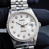 ROLEX Datejust 36 avec Diamants Naturels Personnalisation 16234