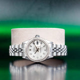 ROLEX Lady-Datejust 26 with Customization in Natural Diamonds 69174