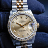 ROLEX Datejust 31 avec Diamants Naturels Personnalisation 78273