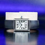 CARTIER Tank Must with Natural Diamonds Customization W4TA0016