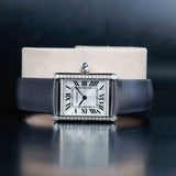 CARTIER Tank Must with Natural Diamonds Customization W4TA0016