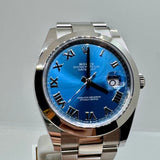 ROLEX Datejust 126300 41 mm Azzurro Blue