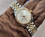 ROLEX Oyster Perpetual 6582 Gold Bezel Zephyr Jubilee 35 mm