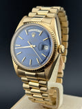 ROLEX Day-Date 36 mm 1803 18K Yellow Gold Blue Dial