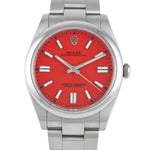 ROLEX Oyster Perpetual 41 Coral Red 124300  | BBA-WATCH.COM