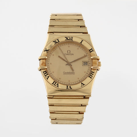 Omega Constellation 18K Yellow Gold 33 mm Quartz