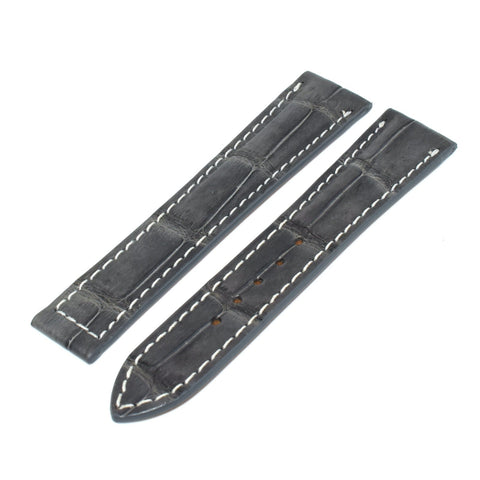 OMEGA style 21 mm Crocodile strap | BS-WATCH.FR