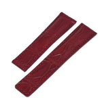 22/20 mm crocodile strap for BREITLING and TAG Heuer folding clasp