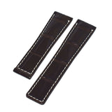 Bracelet crocodile 22/18 mm pour la boucle déployante BREITLING et TAG HEUER