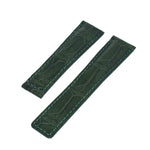 22/20 mm crocodile strap for BREITLING and TAG Heuer folding clasp