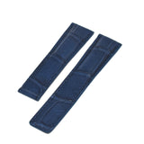 22/20 mm crocodile strap for BREITLING and TAG Heuer folding clasp