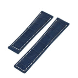 Bracelet crocodile 22/18 mm pour la boucle déployante BREITLING et TAG HEUER