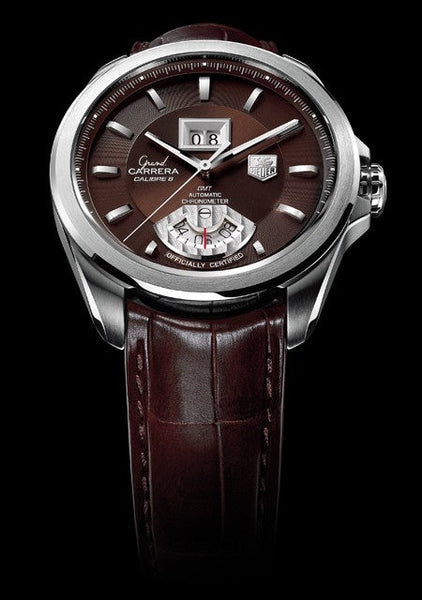 TAG Heuer Grand Carerra Calibre 8 GMT Dual Time Chronometer BBA WATCH