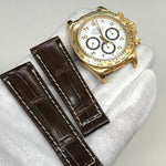 Bracelet crocodile 20/16 mm XL type ROLEX Daytona 16518