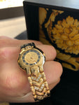 GIANNI VERSACE 18K Yellow Gold Factory Diamonds Medusa Limited Edition