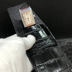 ecrin cuir de crocodile Jaeger Lecoultre