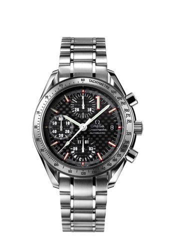 OMEGA Speedmaster Date Racing Schumacher Limited Edition Carbon Fiber Dial Chron